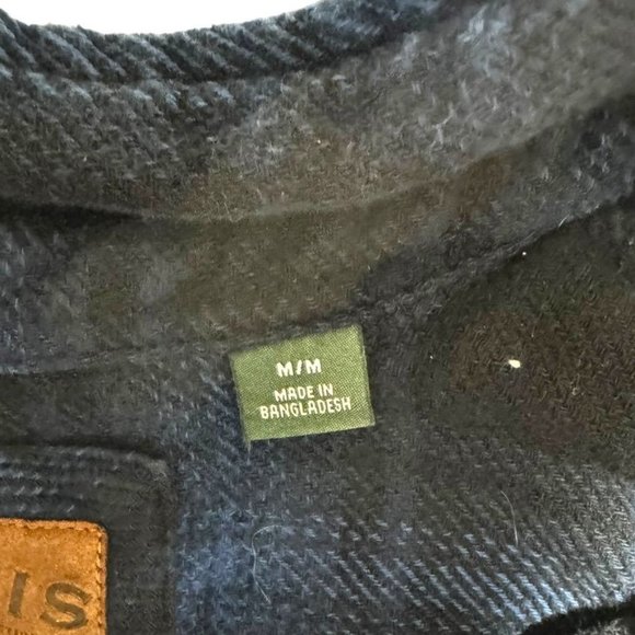 Orvis Flannel Shackets Blue/Black Size Medium - Picture 7 of 8